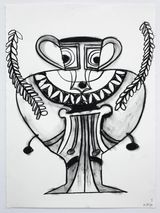 01.09.24 Vase I by Jasmin Blasco contemporary artwork drawing works on paper