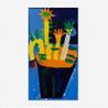 Garden Pot Blue by Florence Hutchings contemporary artwork Painting