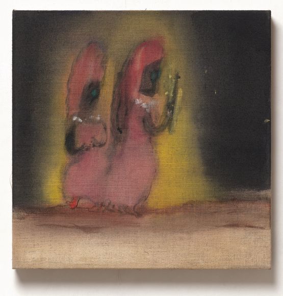 Double Players by Leiko Ikemura contemporary artwork Painting