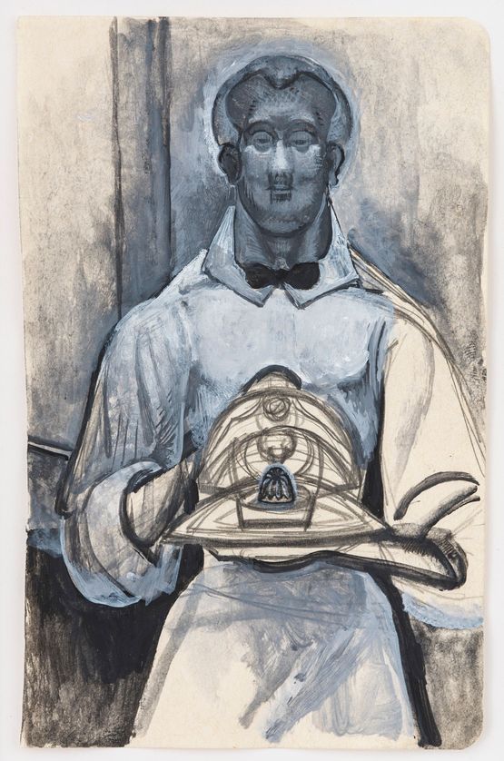 Study for Il Traviatore by Pietro Roccasalva contemporary artwork Works on Paper