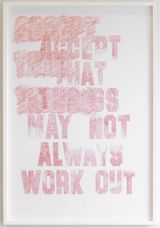 Life Drawing  ACCEPT THAT THINGS MAY NOT ALWAYS WORK OUT by Rose Nolan contemporary artwork drawing works on paper