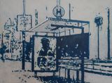Wartestelle 2 by Heribert Ottersbach contemporary artwork painting
