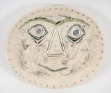 Visage geometrique A.R. 357 by Pablo Picasso contemporary artwork sculpture