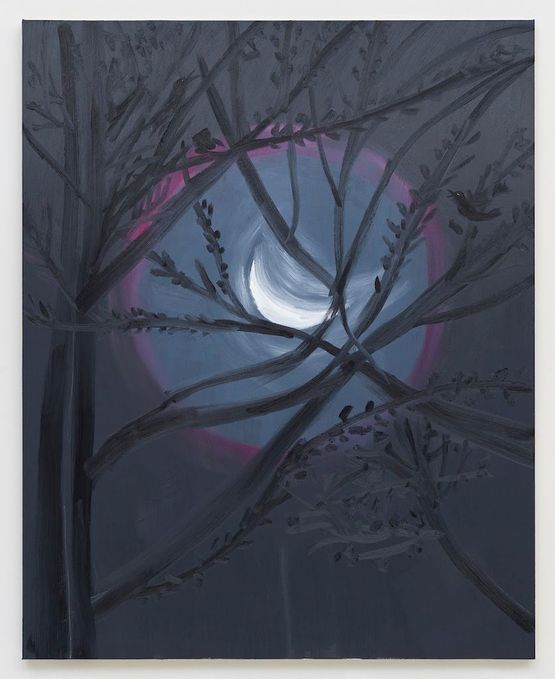Moon Through the Branches NYC by Ann Craven contemporary artwork Painting