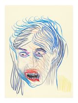 Face and Mask 46 by Carlos Amorales contemporary artwork drawing works on paper