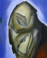 Huhner beien in der Nacht by Juno Rothaug contemporary artwork painting
