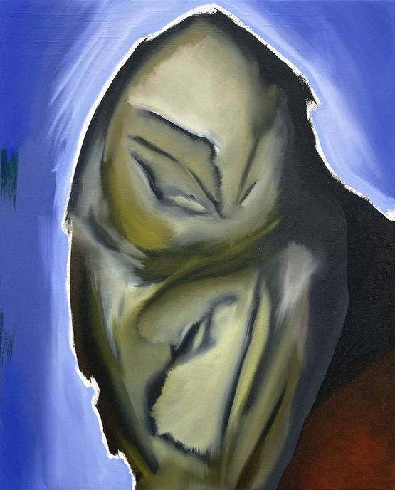 Huhner beien in der Nacht by Juno Rothaug contemporary artwork Painting