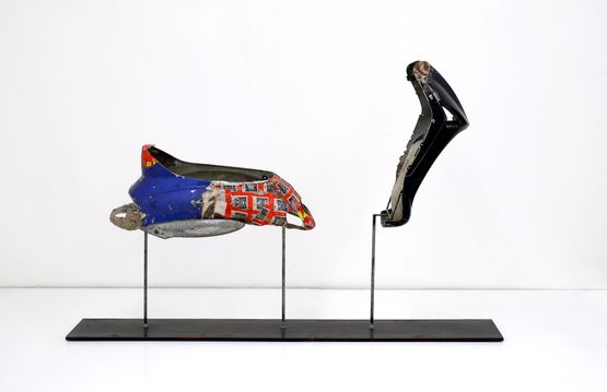 When Cardboard Repairs Plastic 4 by Kader Attia contemporary artwork Sculpture