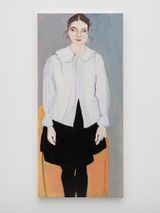 Bella in a White Blouse by Chantal Joffe contemporary artwork painting