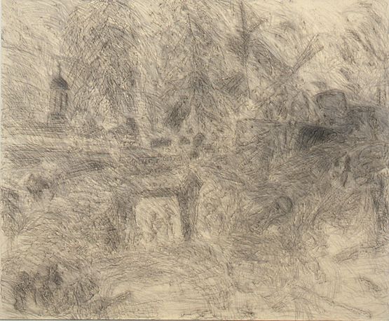 Walnut Way by Dona Nelson contemporary artwork Drawing