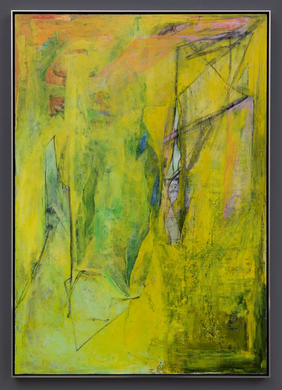 Yellow Cut Landscape by Andro Wekua contemporary artwork Painting