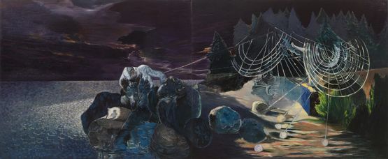 Web No. 1 by Wang Zhongjie contemporary artwork Painting