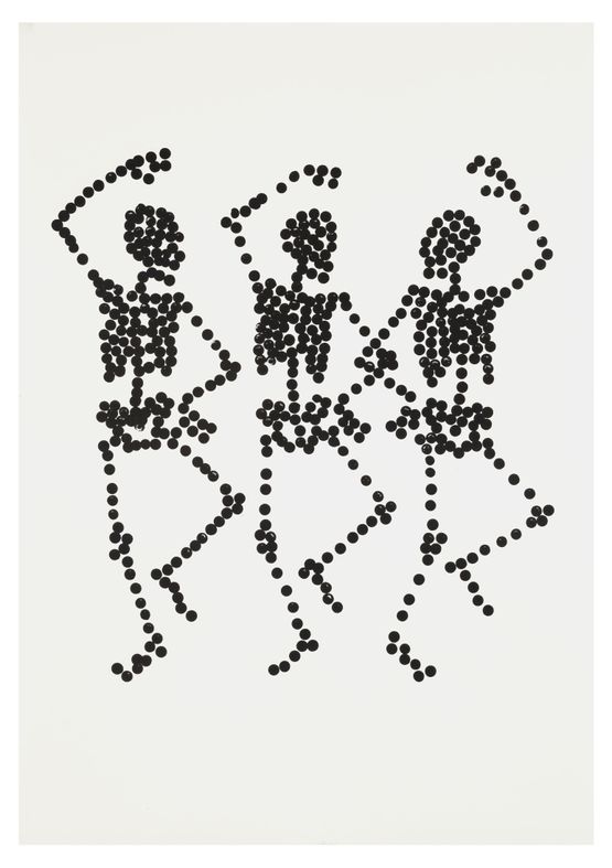 Dance to Dust Drawings 16 by Carlos Amorales contemporary artwork Works on Paper