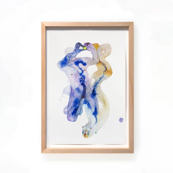 Human Beast Ghost by Wang Haiyang contemporary artwork Painting