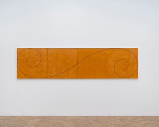 Curled Figure XXII Version 1 by Robert Mangold contemporary artwork Painting