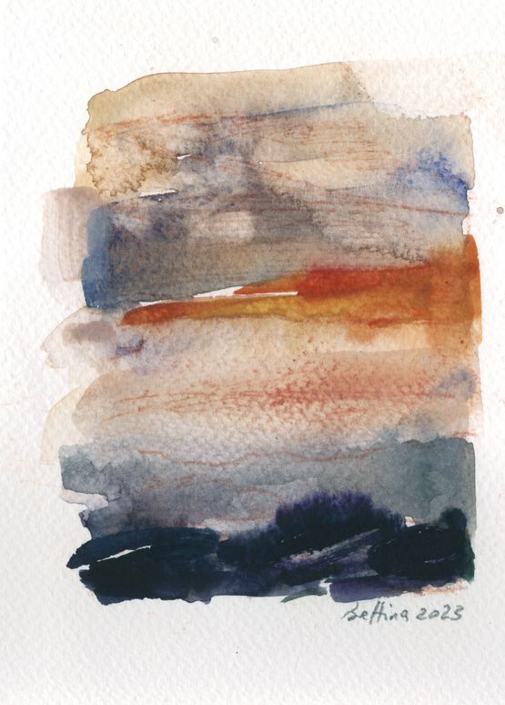 Sky Diary 52 by Bettina Khoury Badr contemporary artwork Painting