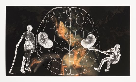 I Am The Angel of Despair by Nalini Malani contemporary artwork Print