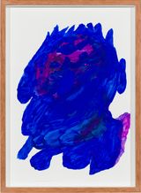 the understudy blue beacon by Tom Polo contemporary artwork painting works on paper