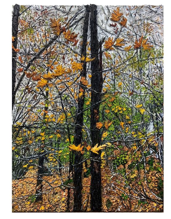 Les arbres sont des poemes IV by Tamara Haddad contemporary artwork Painting