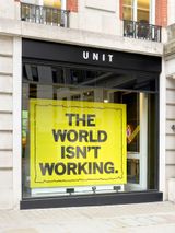 The World Isnt Working by Mark Titchner contemporary artwork sculpture