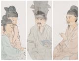 Song of Songs No. 25 - Chess Game 1 2 3 by Peng Wei contemporary artwork painting works on paper