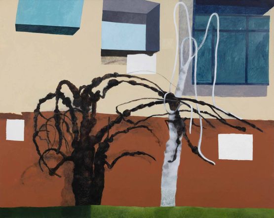 Two Trees Big by Miao Miao contemporary artwork Painting