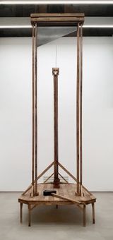 High - Striking - Guillotine by Aaron Bezzina contemporary artwork sculpture