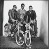 Les trois amis avec motos by Malick Sidibe contemporary artwork Photography