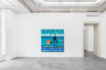 Contemporary art exhibition Ouattara Watts Ouattara in Paris at Almine Rech Paris Rue de Turenne France