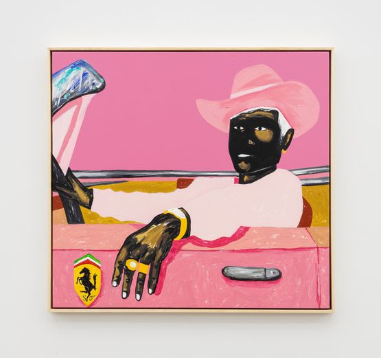 Victor Hugo the Negro Motorist by Zeh Palito contemporary artwork Painting