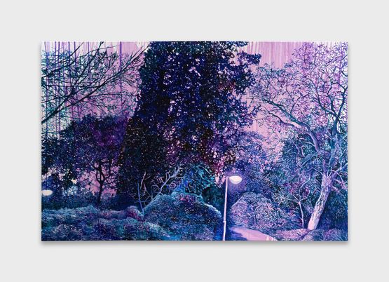 Streetlamp by Ziva Jelin contemporary artwork Painting