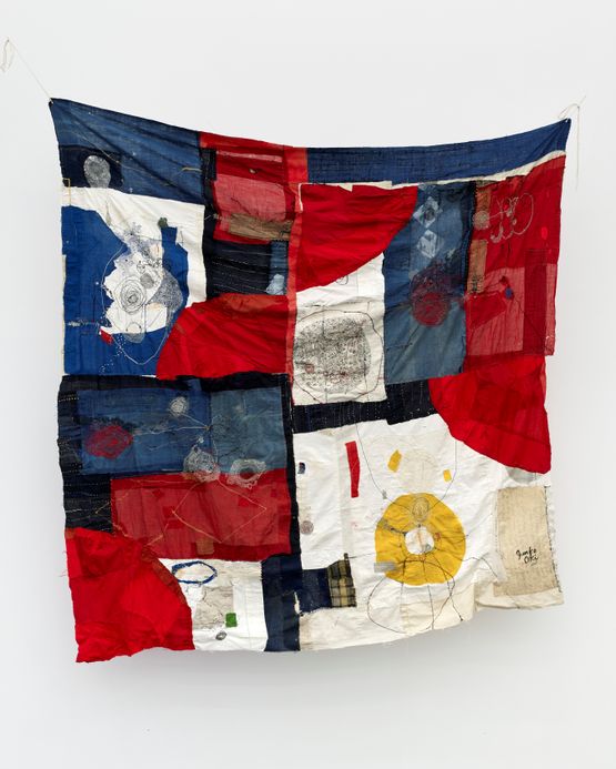 time machine by Junko Oki contemporary artwork Textile