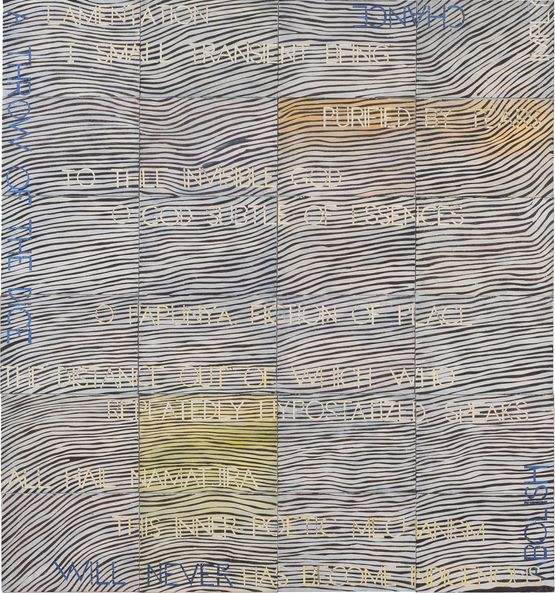 Lamentation by Imants Tillers contemporary artwork Painting
