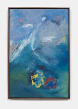 Angel Blue Planet by Elizabeth Ibarra contemporary artwork drawing painting sculpture works on paper