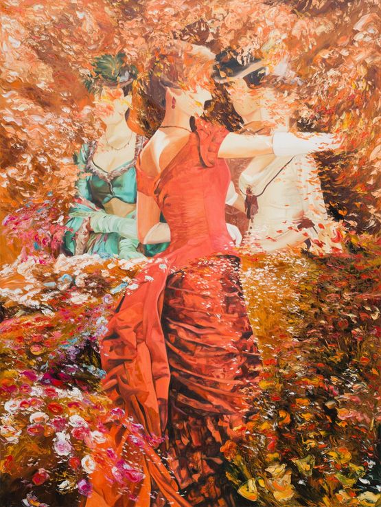Where the Gaze Blooms by Ming Ying contemporary artwork Painting