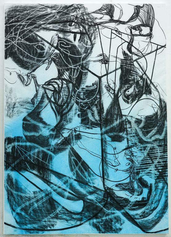 REGROUP by Christian Schwarzwald contemporary artwork Painting