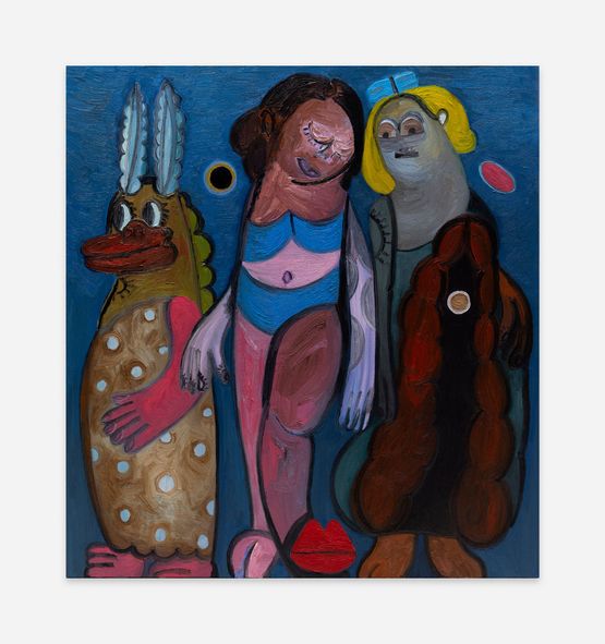 Blue Scene I by Trude Viken contemporary artwork Painting