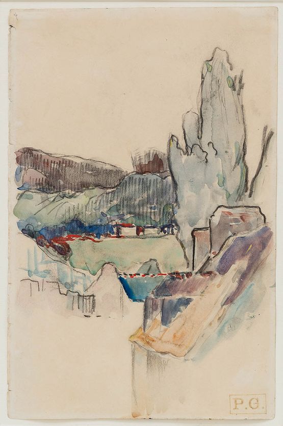 Vallee Bretonne by Paul Gauguin contemporary artwork Painting
