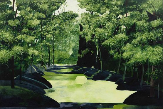 Travel Destination by Miao Miao contemporary artwork Painting