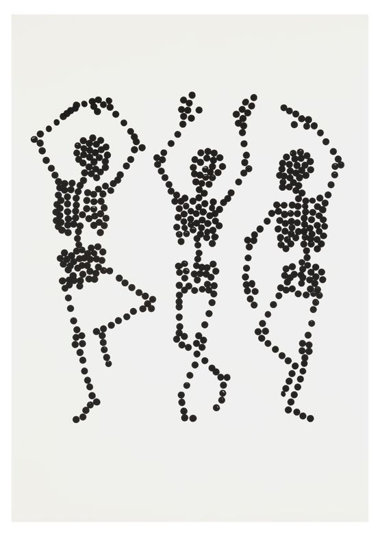 Dance to Dust Drawings 14 by Carlos Amorales contemporary artwork Works on Paper