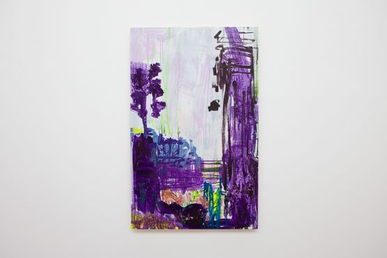 Purple Passages by Hayley Tompkins contemporary artwork Painting