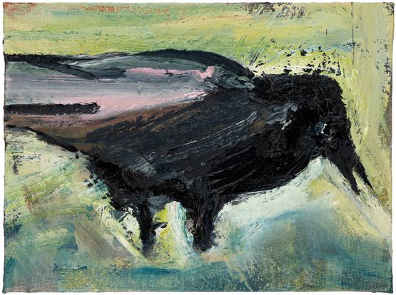 Crow pink wing by Matthew Krishanu contemporary artwork Painting