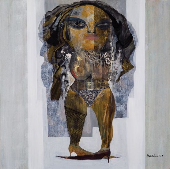 First Face by Kais Salman contemporary artwork Painting