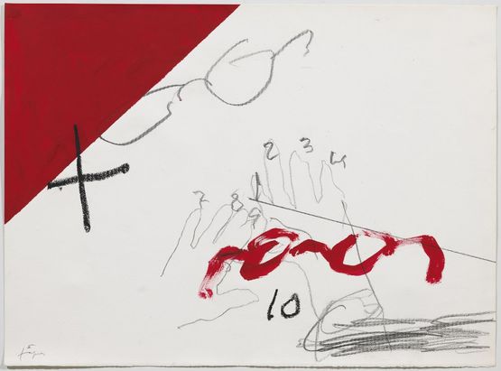 Dits numerats by Antoni Tapies contemporary artwork Works on Paper