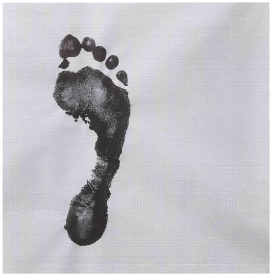 Father 1927.12.03-2010.08.27 My Fathers Footprint Right by Li Lang contemporary artwork Print