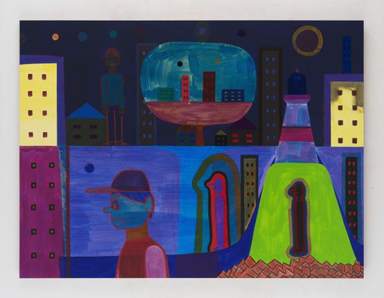 Satellites by Sam Rountree Williams contemporary artwork Painting