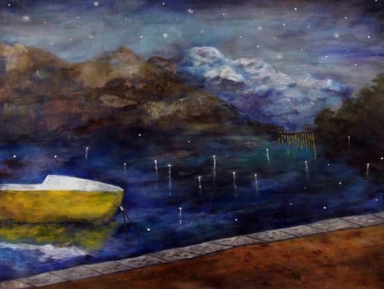 Winter Lake by Sohyun Park  contemporary artwork Painting