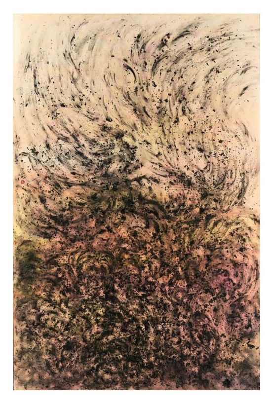 Fiery Ink Suffocating Wildfires by Yuan Hui-Li contemporary artwork Works on Paper
