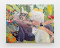 in africa a person lives a life being one with a cow by Aya Takano contemporary artwork Painting