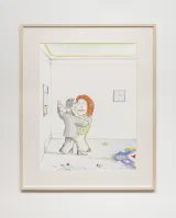 Dancing Couple by Saul Steinberg contemporary artwork print